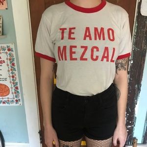 Women's Ringer Tee Vintage Te Amo Mezcal